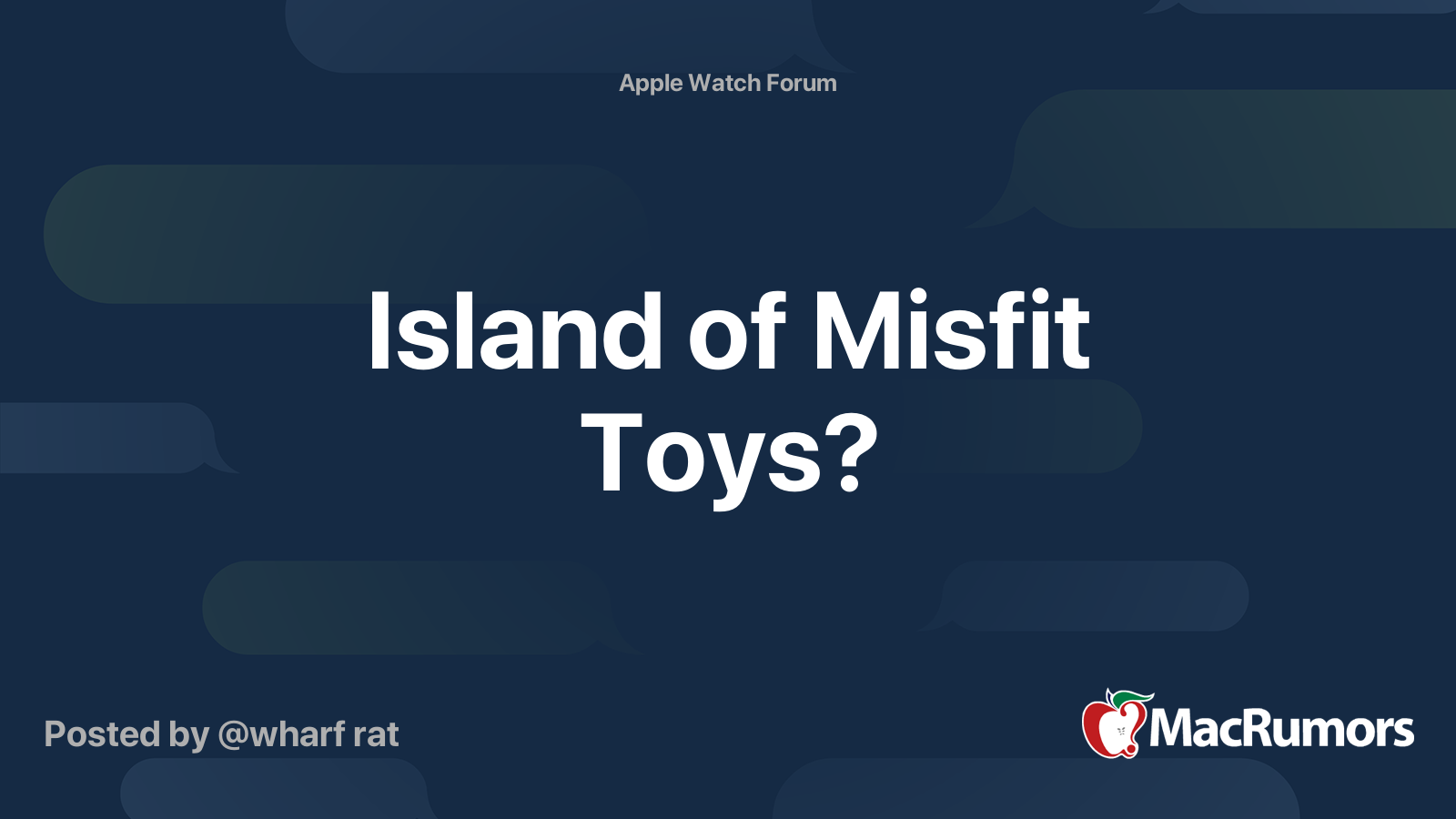 Island of Misfit Toys?