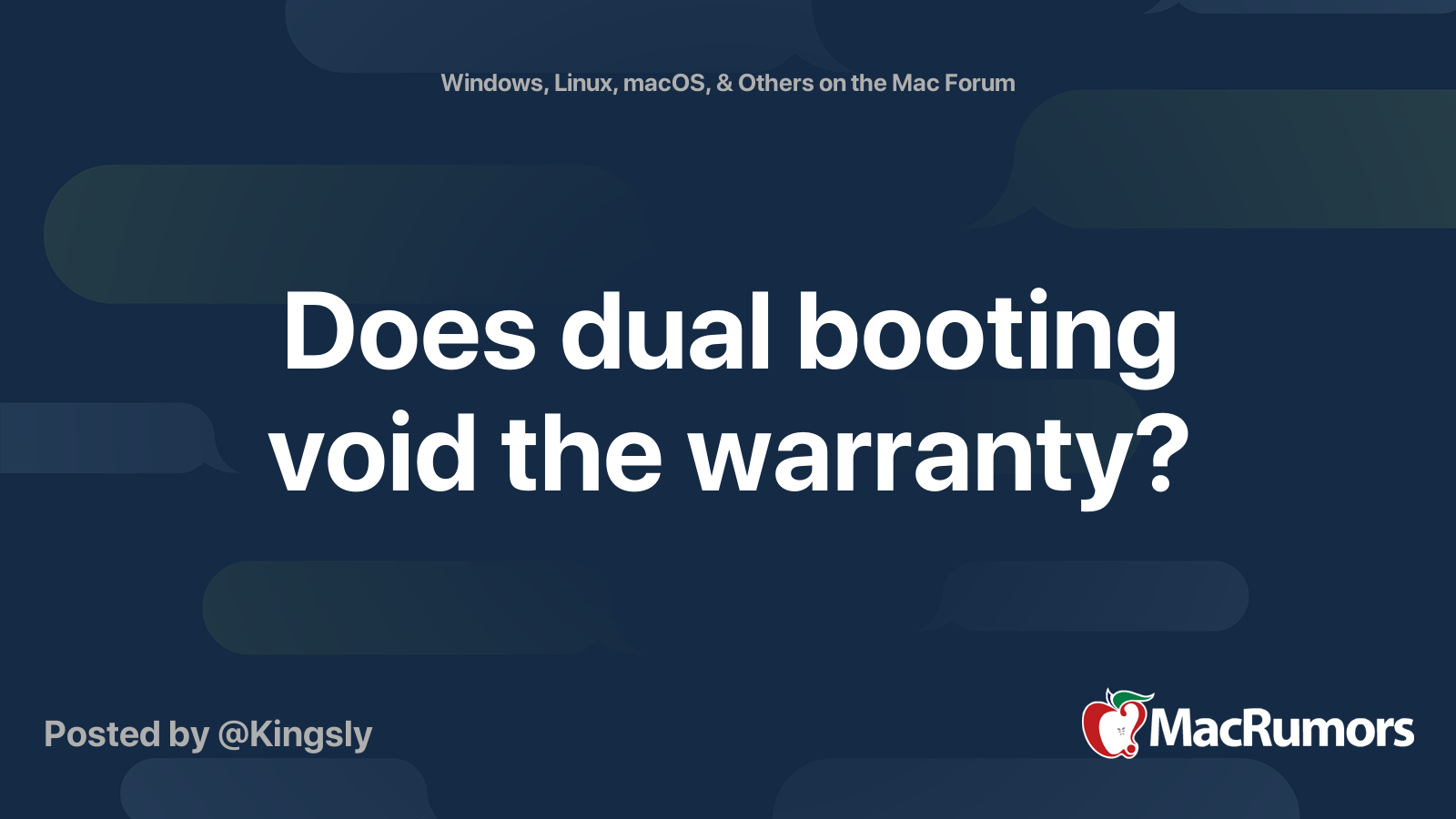 does-dual-booting-void-the-warranty-macrumors-forums