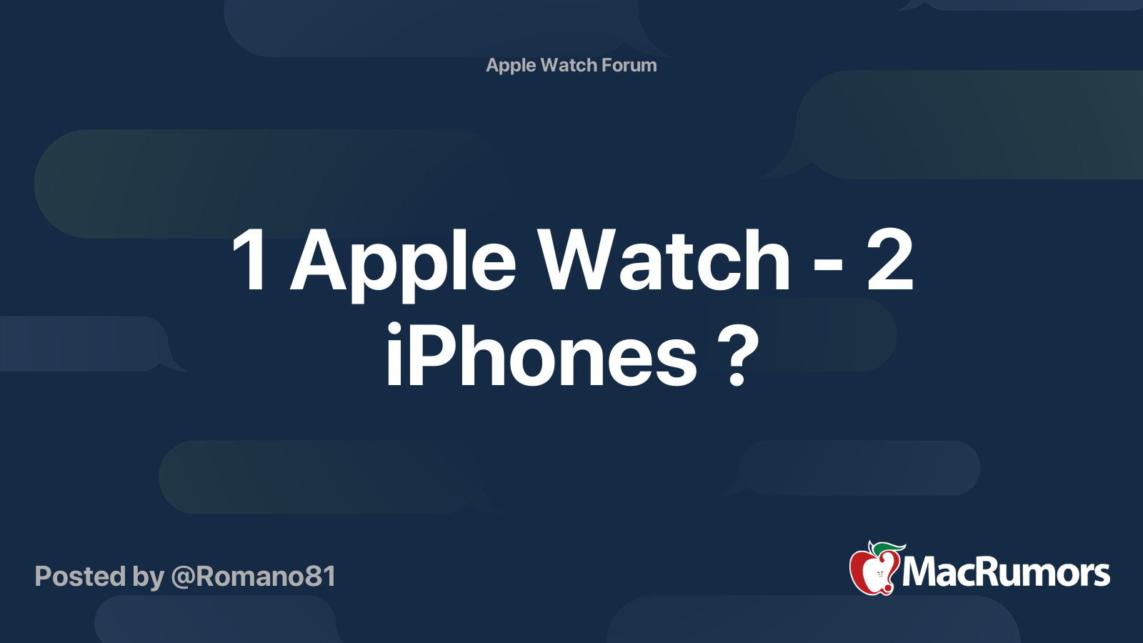 1 apple watch 2 iphones