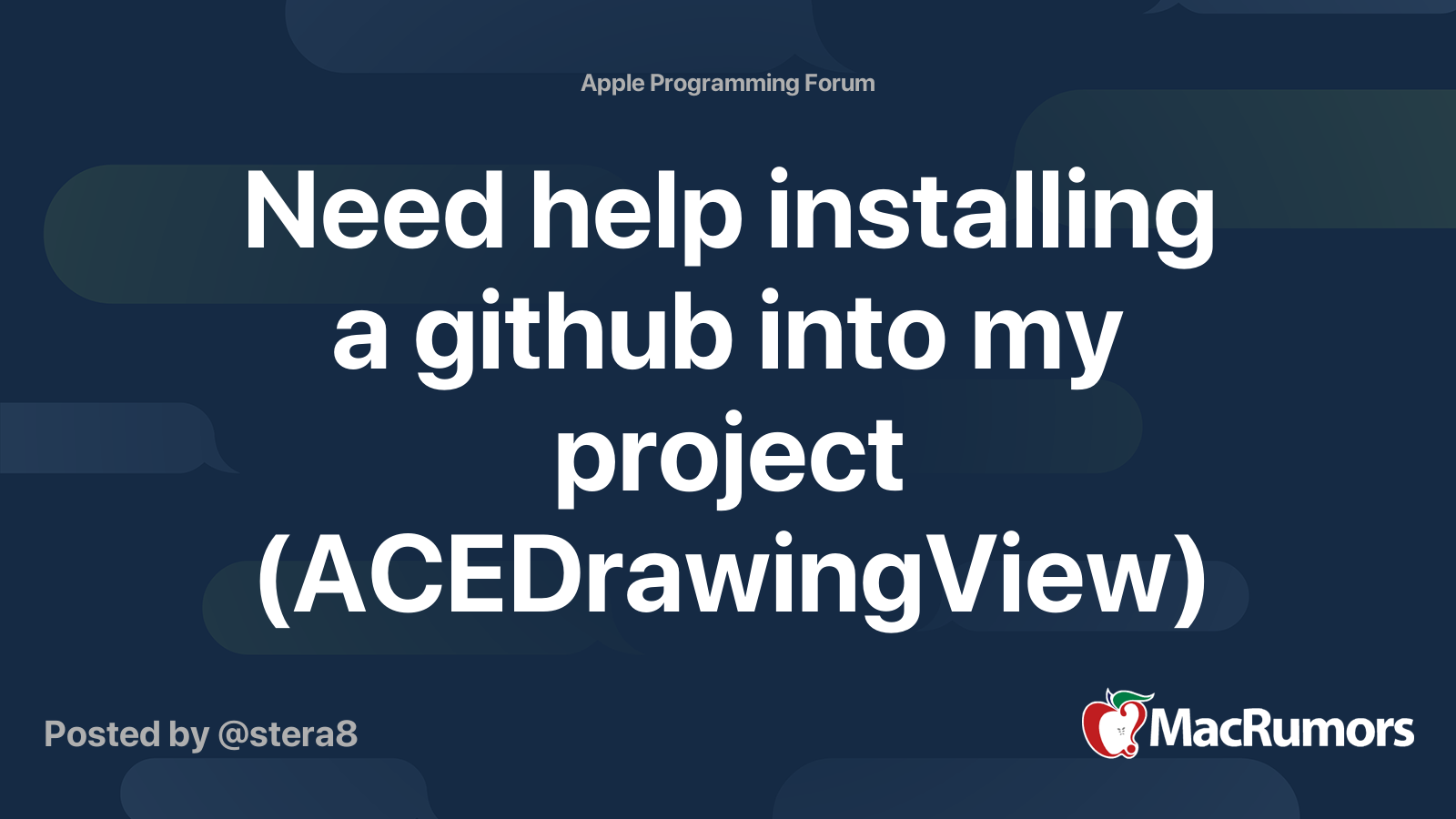 Need help installing a github into my project (ACEDrawingView ...