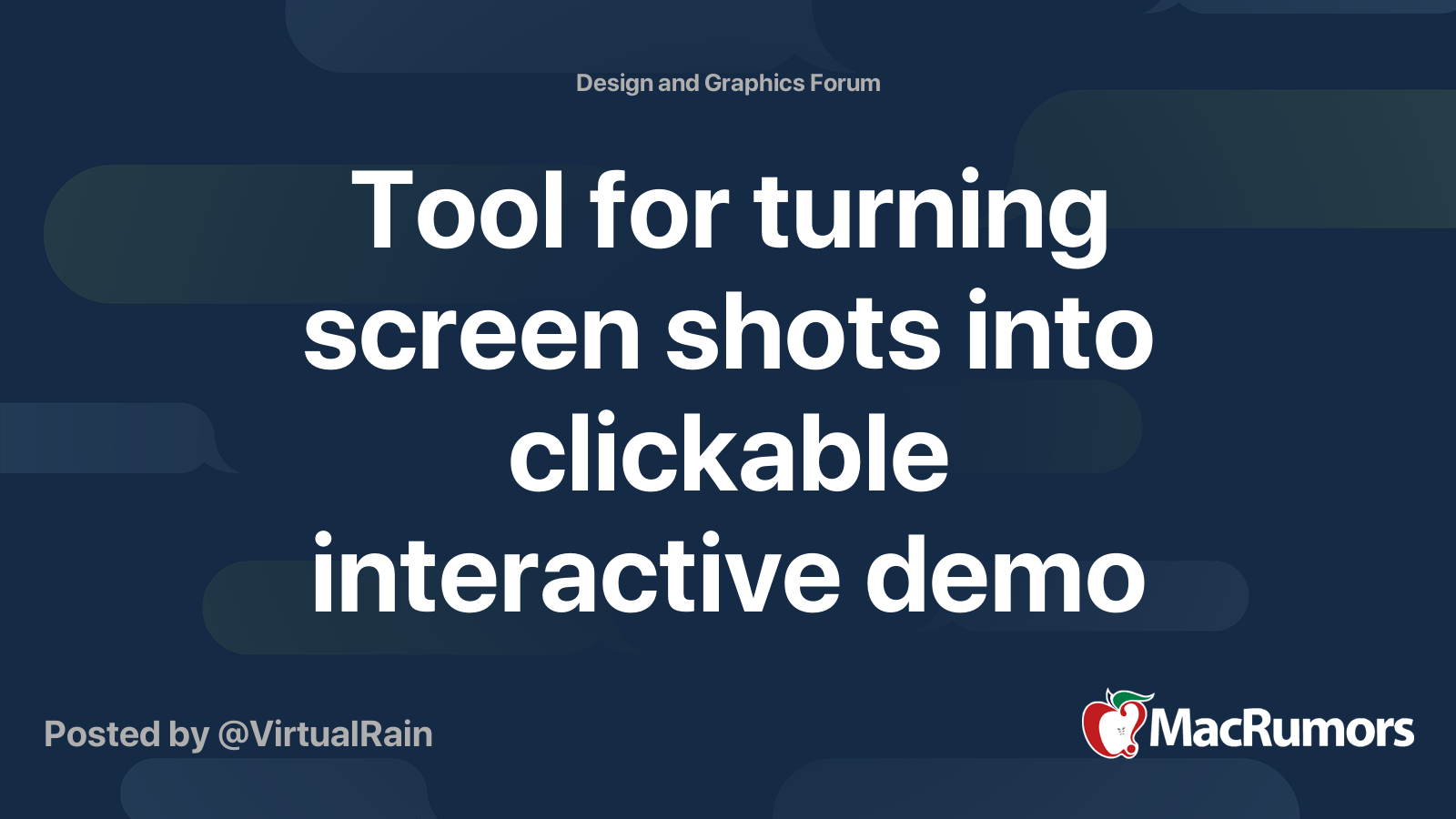 Tool for turning screen shots into clickable interactive demo ...