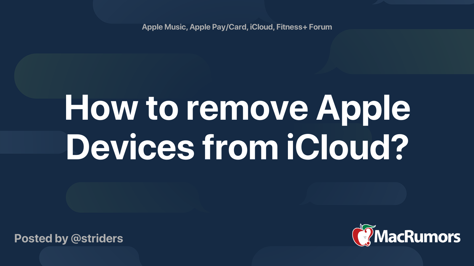 how-to-remove-apple-devices-from-icloud-macrumors-forums