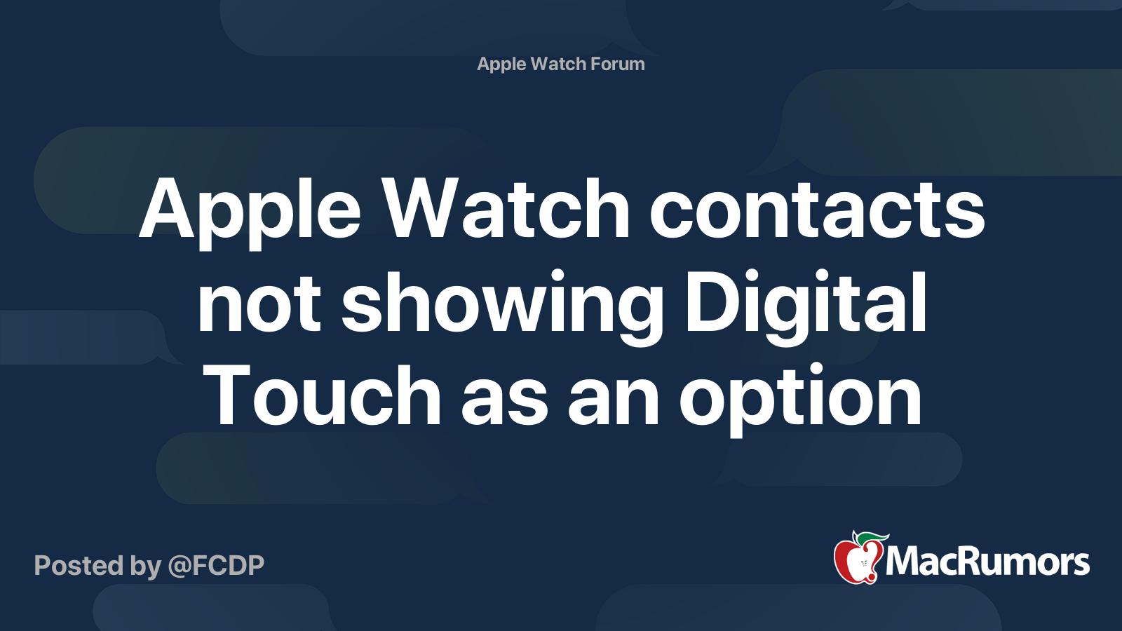 apple watch contacts missing