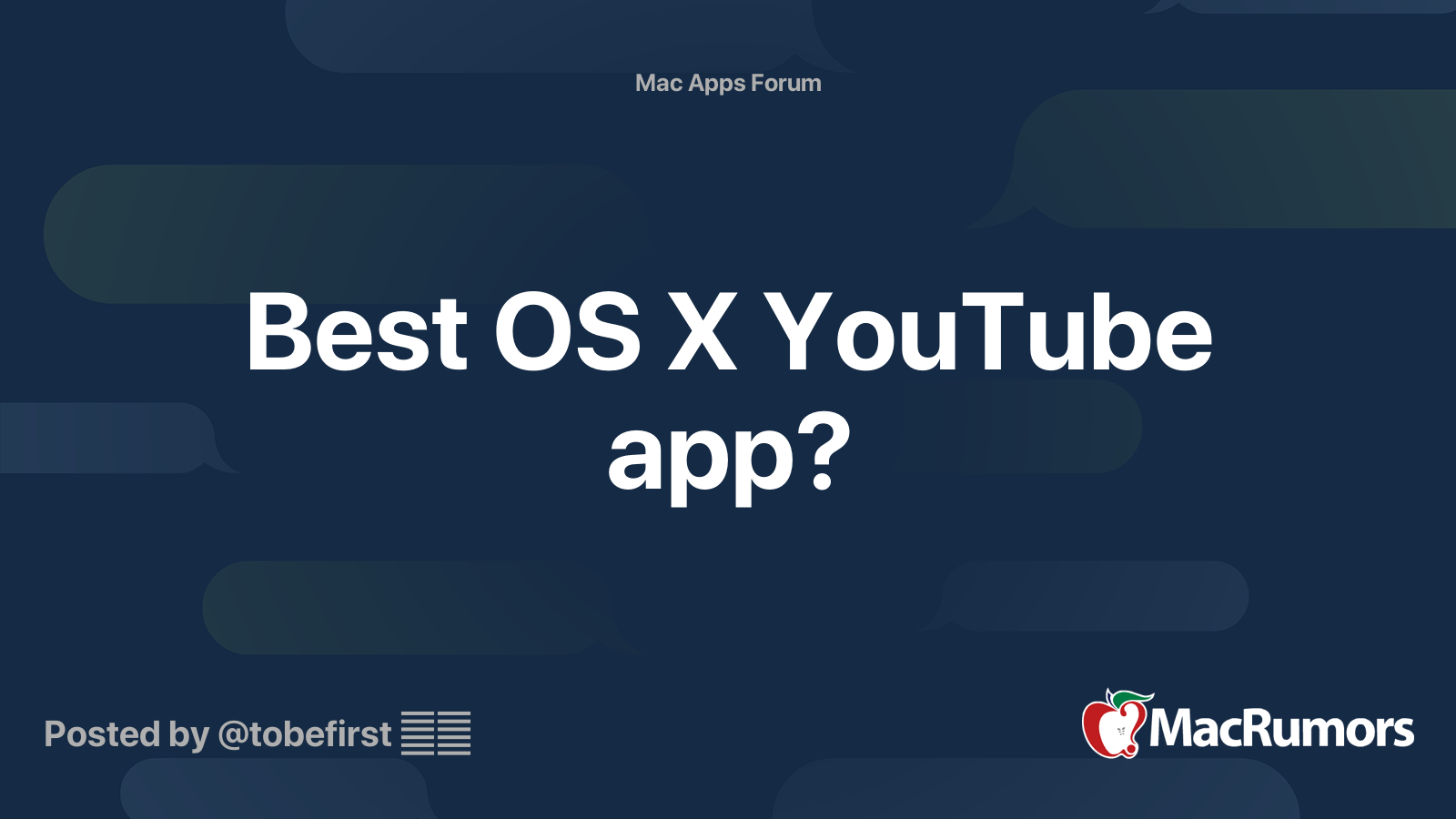 Youtube App Os X