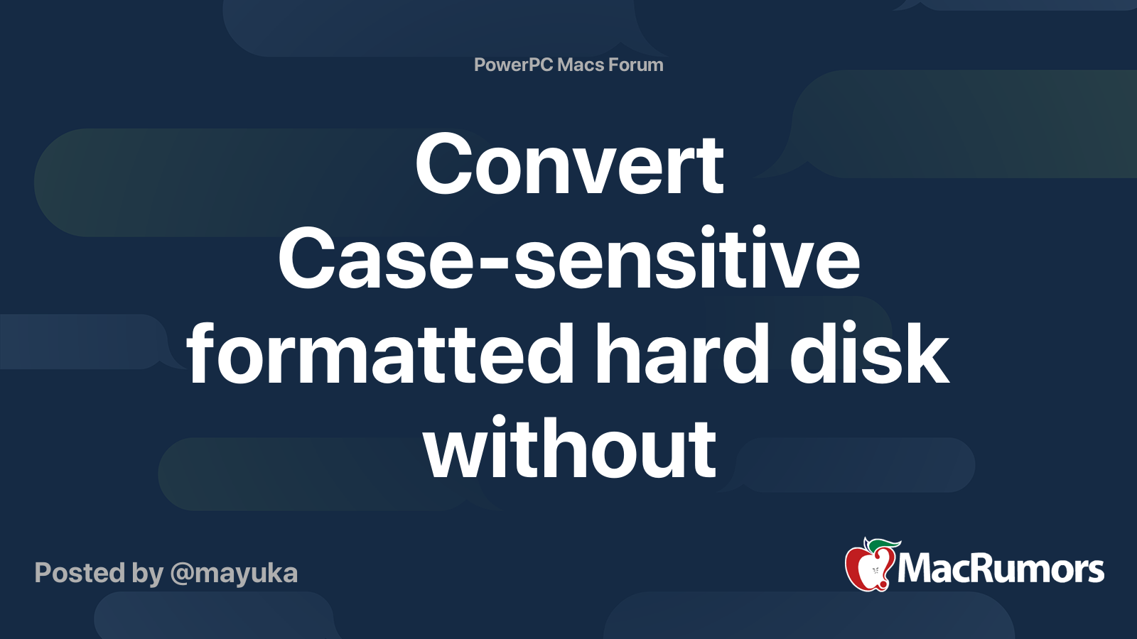 Convert Casesensitive formatted hard disk without reformatting
