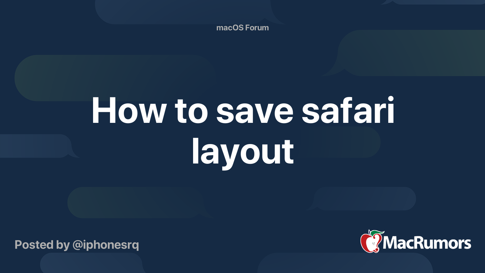 how-to-save-safari-layout-macrumors-forums