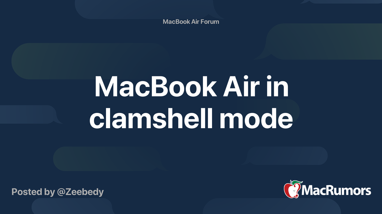 macbook air clamshell mode