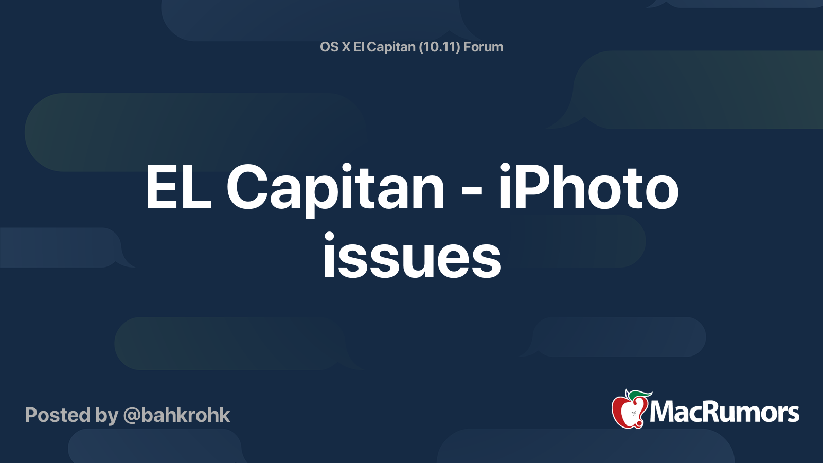 Iphoto Download For El Capitan