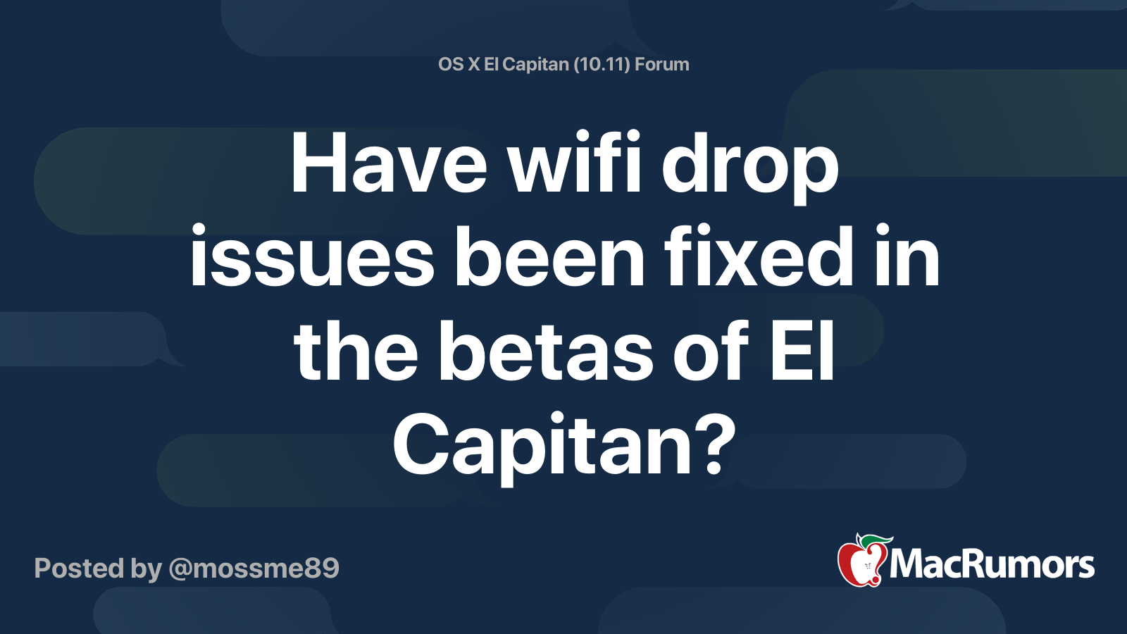 El capitan проблемы с wifi