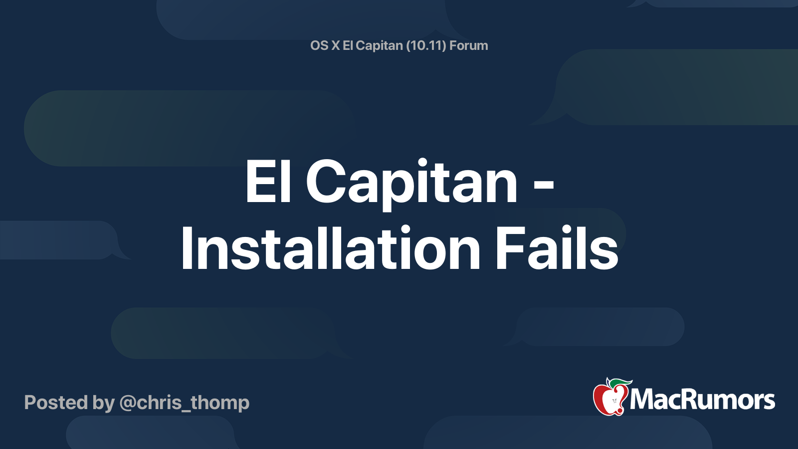 El Capitan No Packages Were Eligible For Install