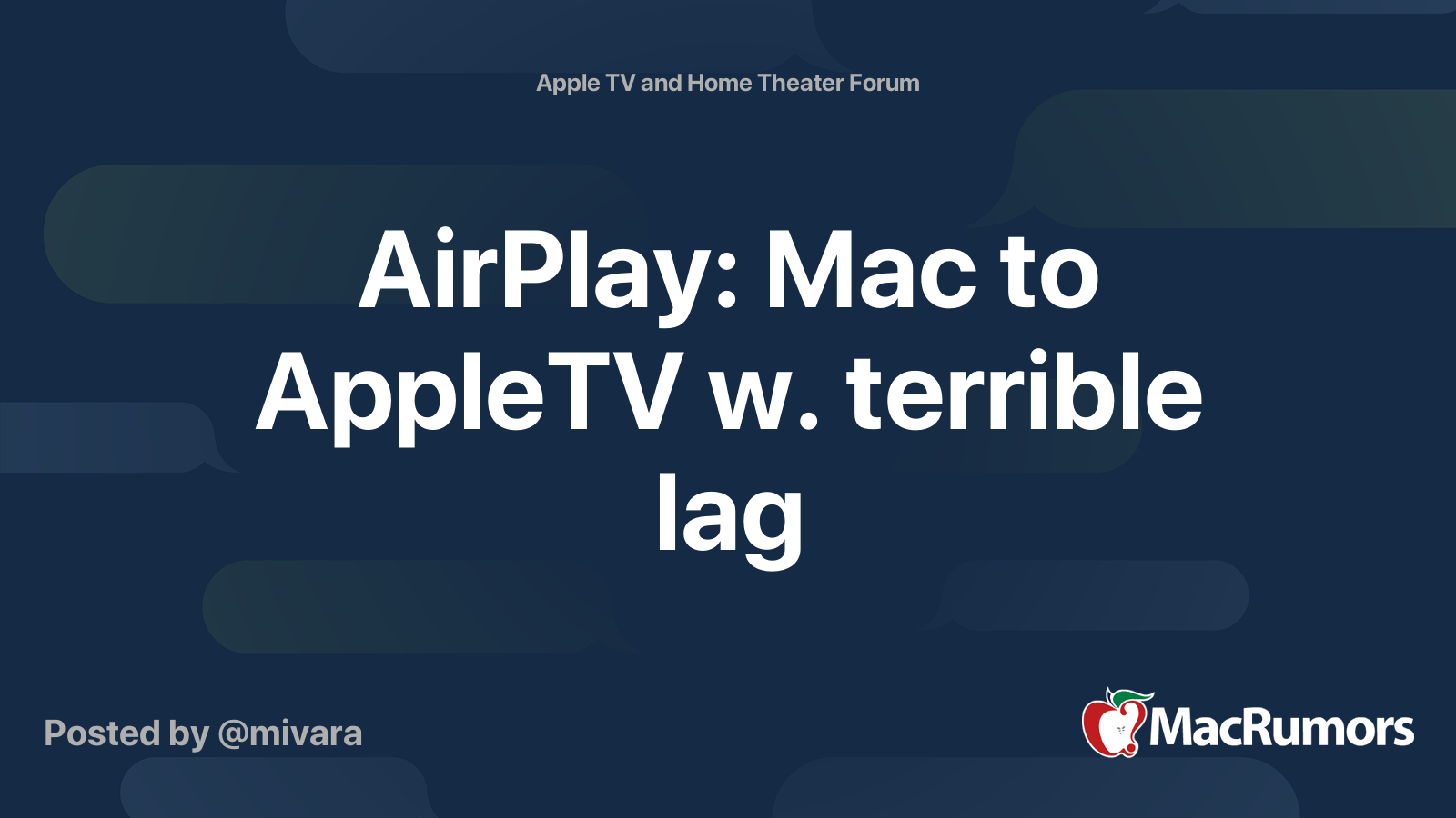 Airplay apple tv macbook pro lag omron g9sp