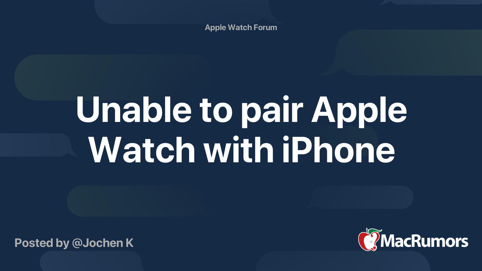 unable to connect apple watch to new iphone 15