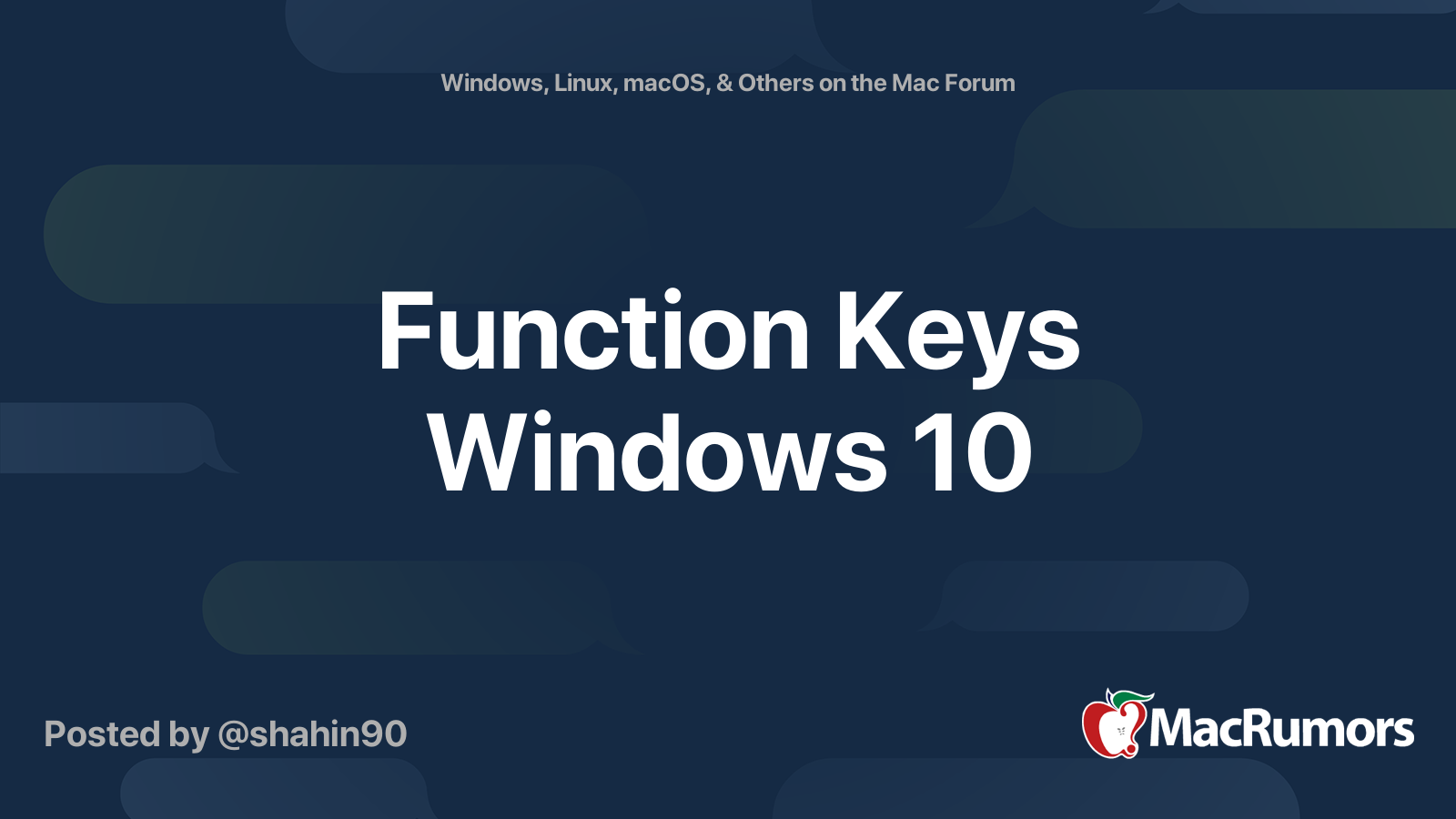 configure function keys windows 10