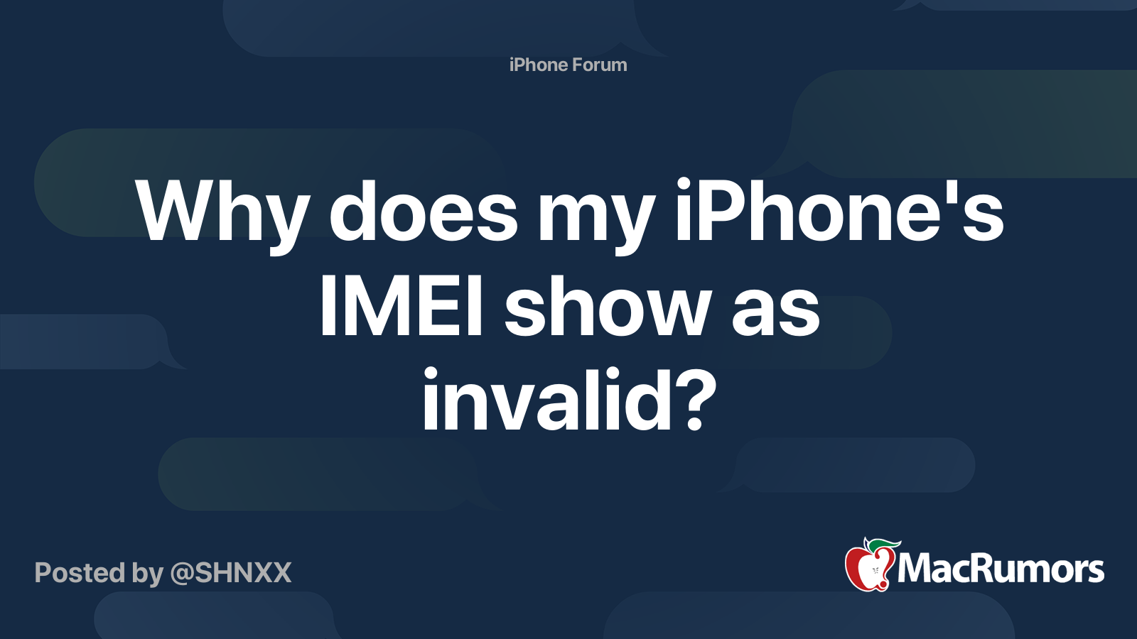 My Imei Number Is Invalid Iphone