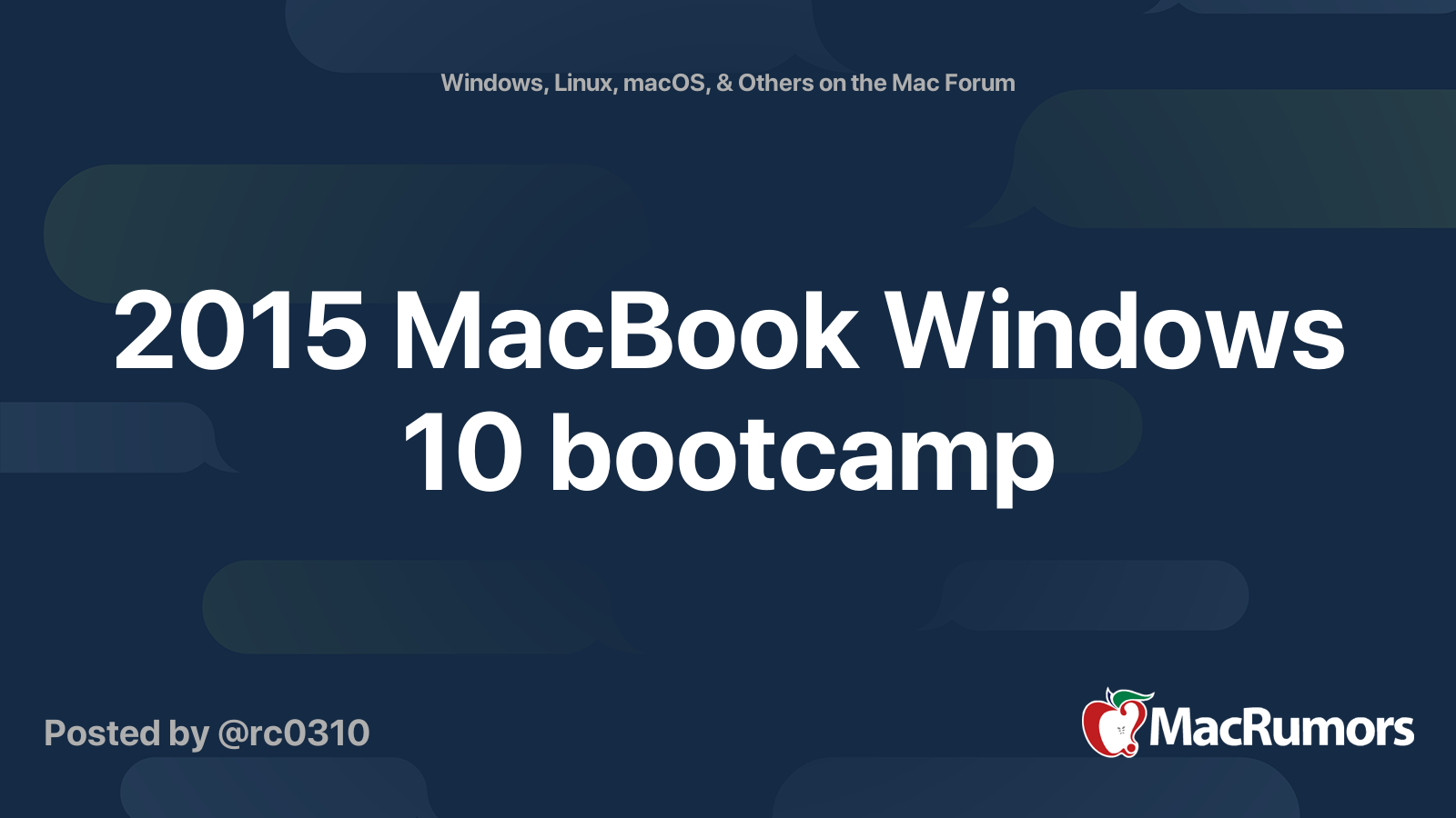 macbook pro 2015 bootcamp windows 10