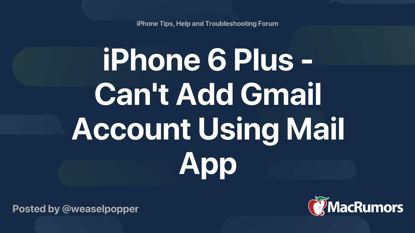 how to add gmail account in iphone 6 plus