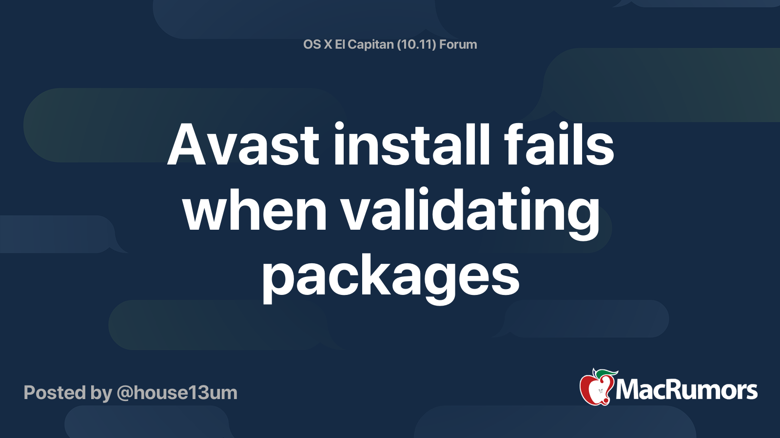 Avast For Mac Installation Failed