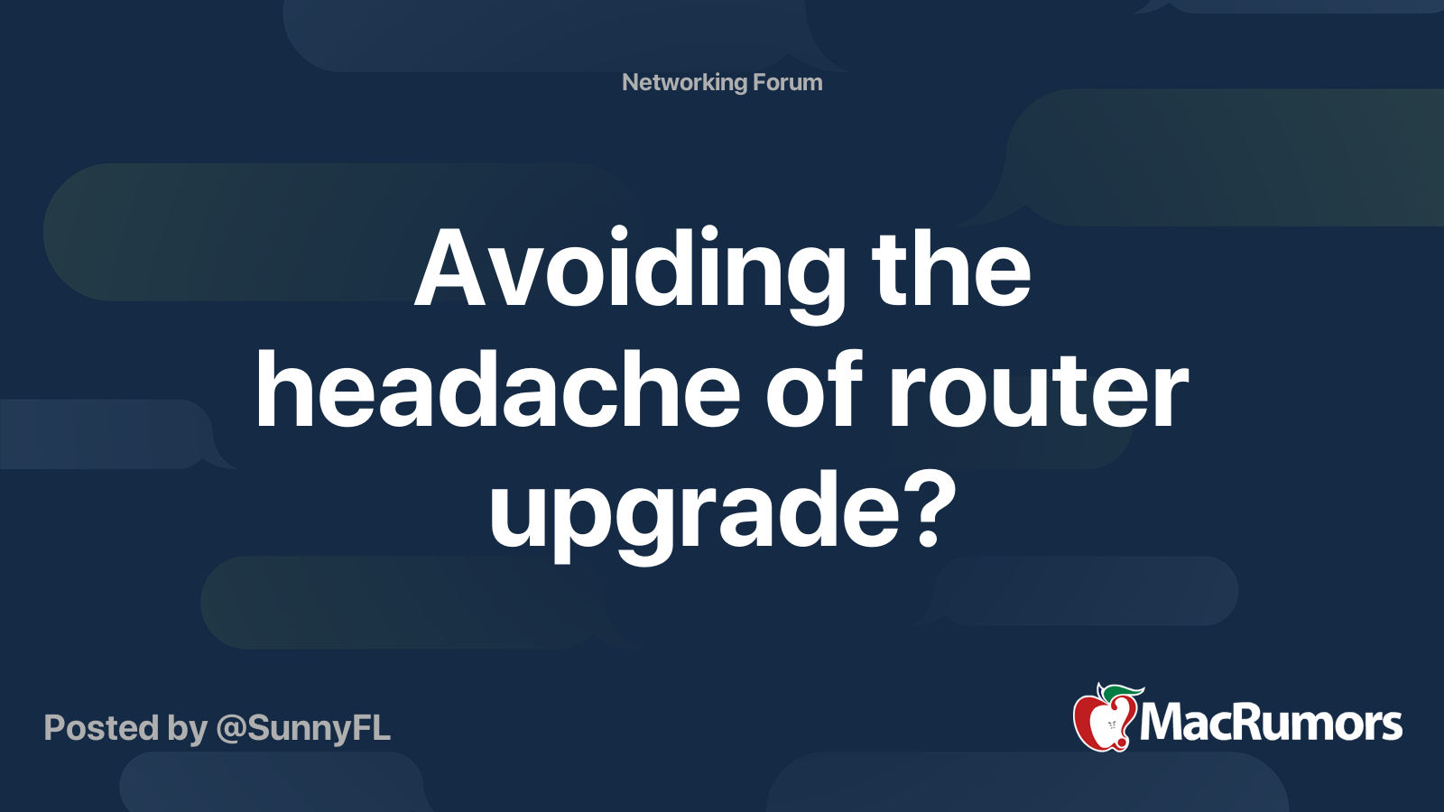 現在のルーターのクローンを作成して、面倒なルーターのアップグレードを実現