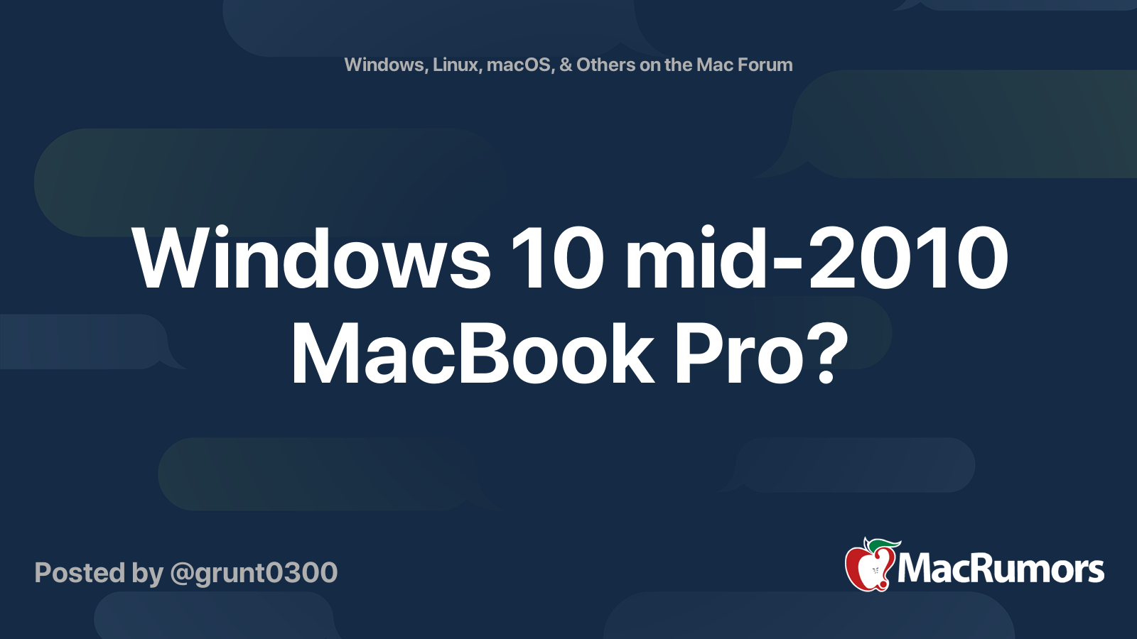 установка windows 10 на macbook pro 2010