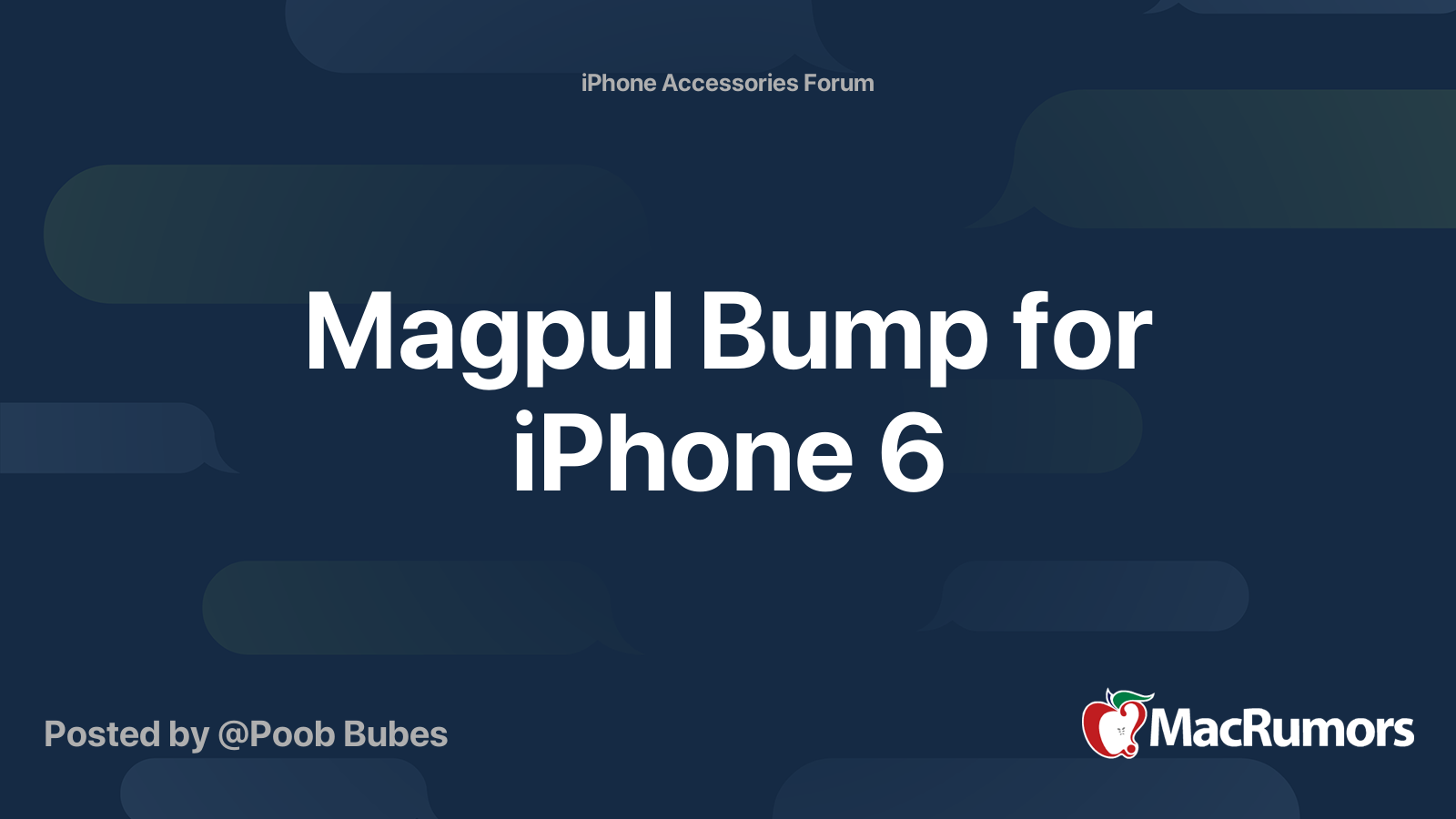 Magpul Bump For Iphone 6 Macrumors Forums
