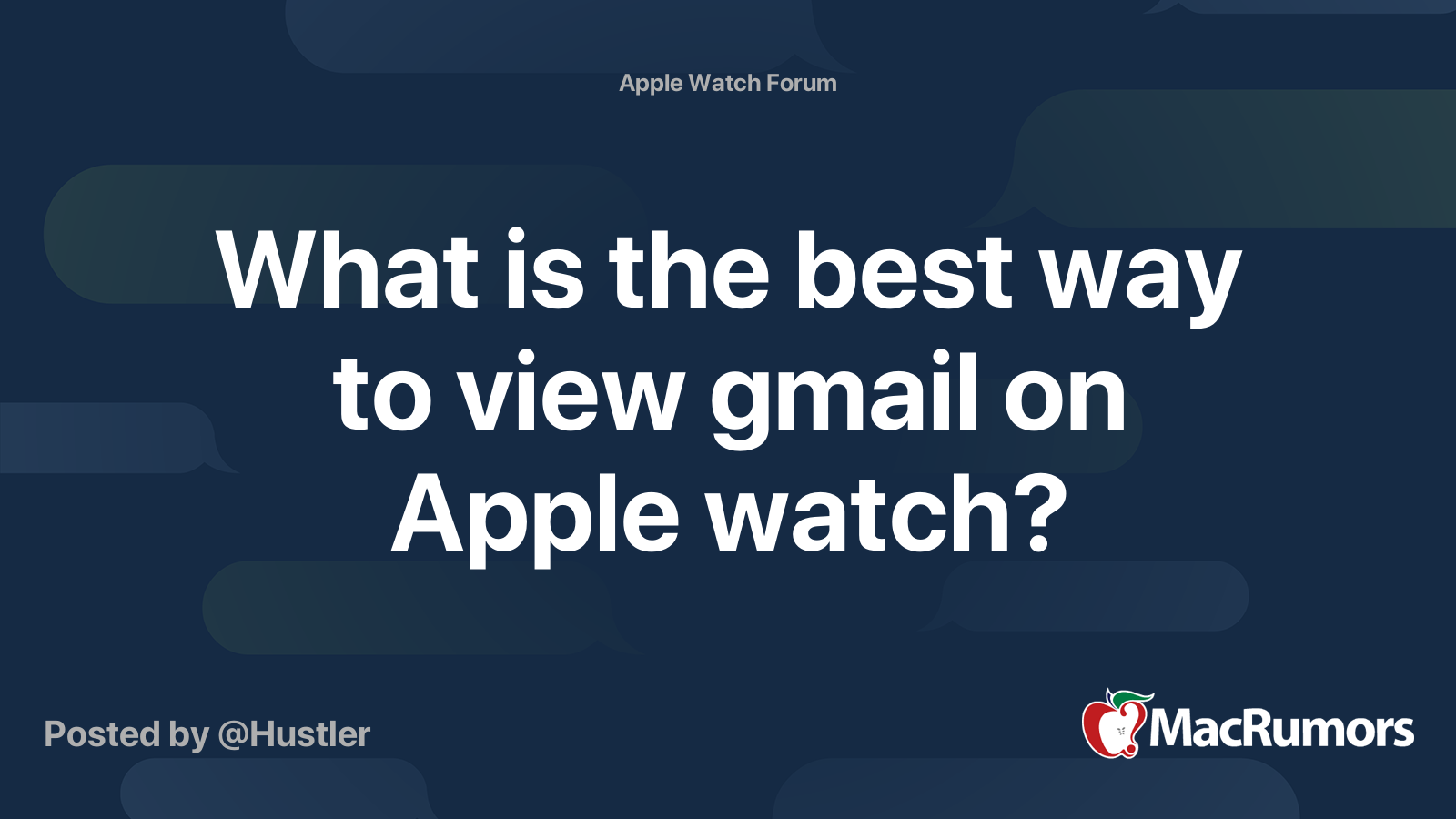 Apple best sale watch gmail