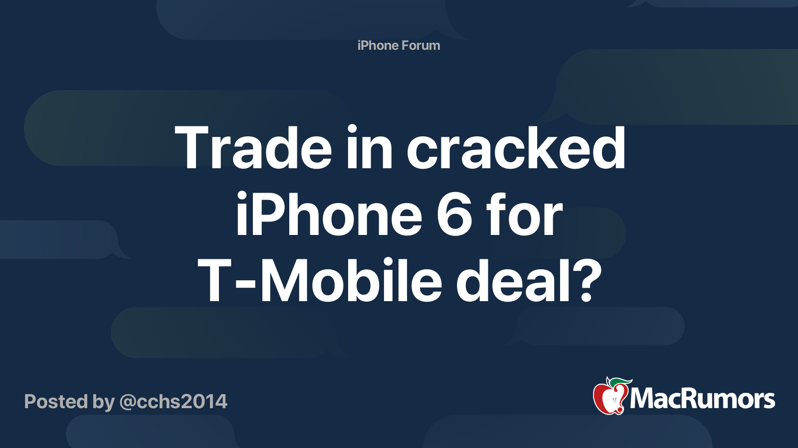 can u trade in a cracked phone to t mobile