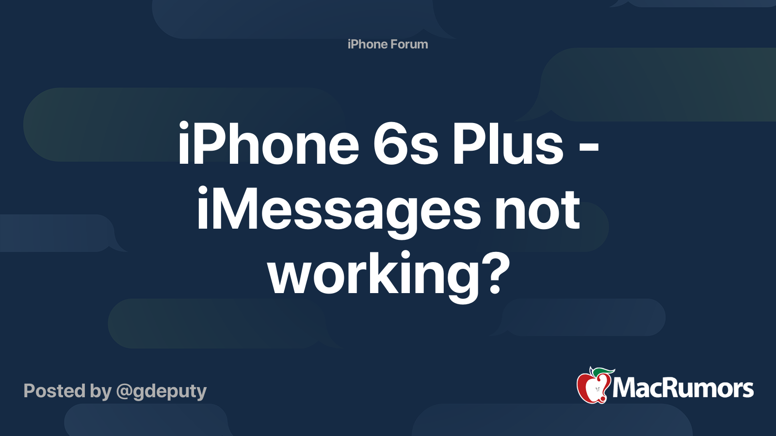 iphone 6 messages not working