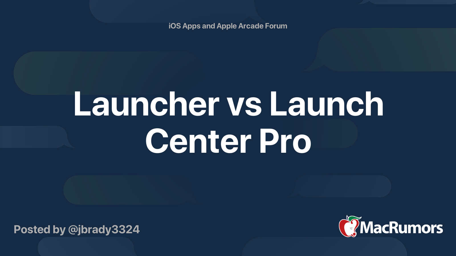 Launcher vs Launch Center Pro | MacRumors Forums