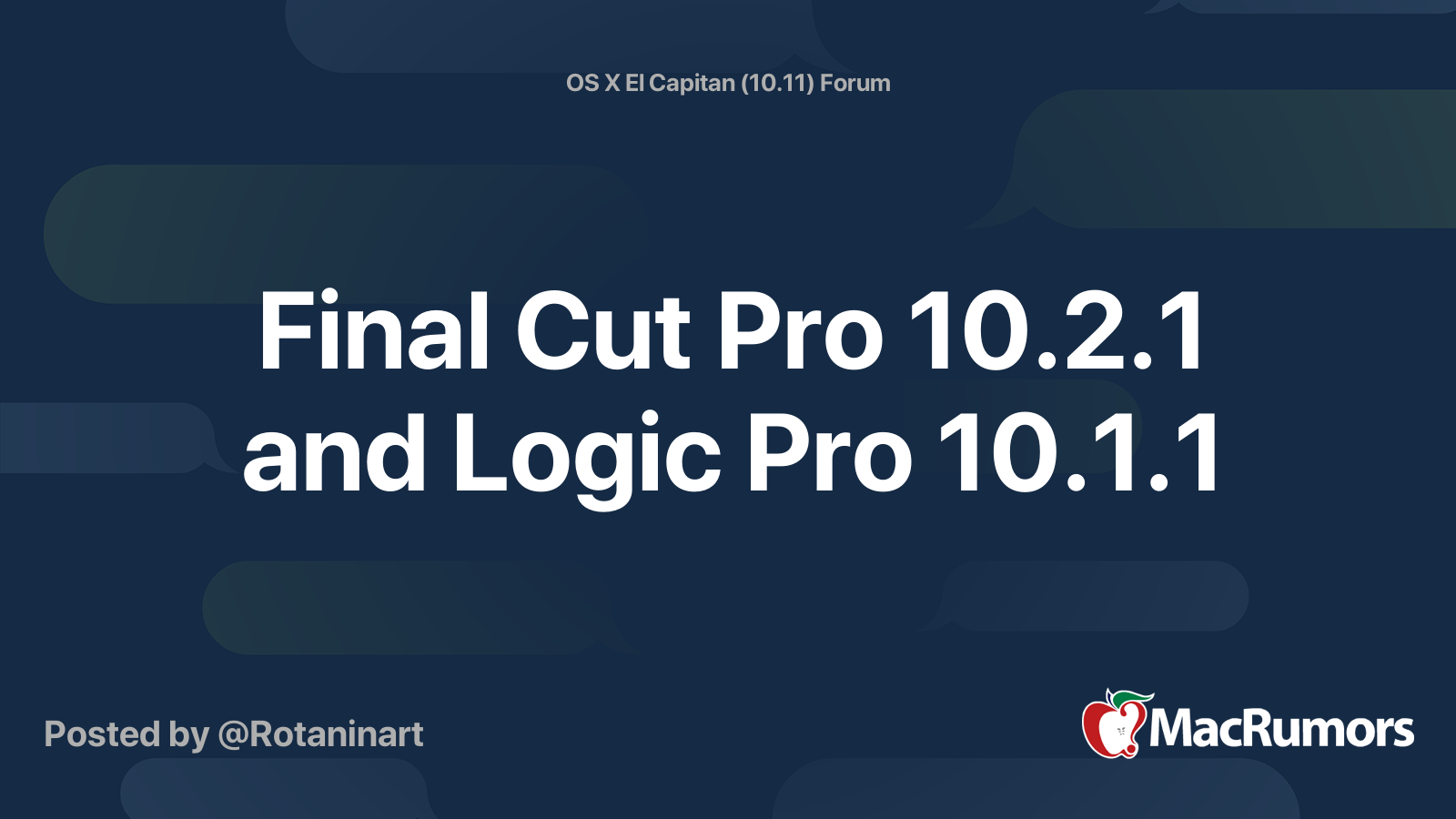 Logic pro x el capitan torrent