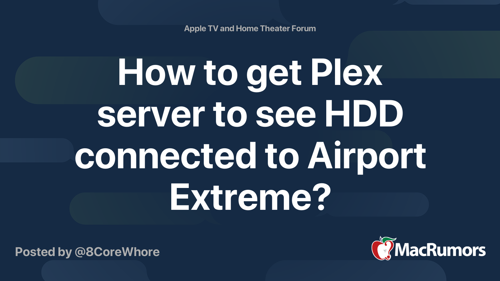 Plex mac how to set up manual port airport extreme download
