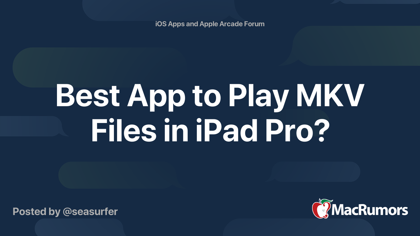play mkv on ipad