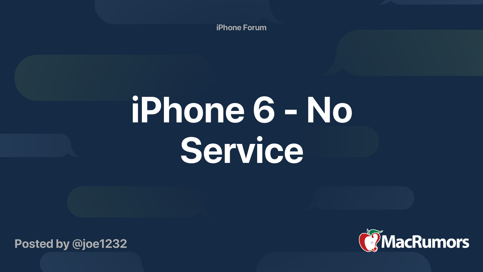 no service in iphone 6