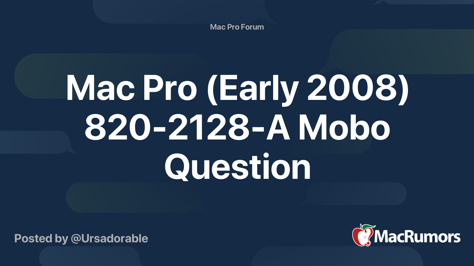Mac Pro Early 08 0 2128 A Mobo Question Macrumors Forums