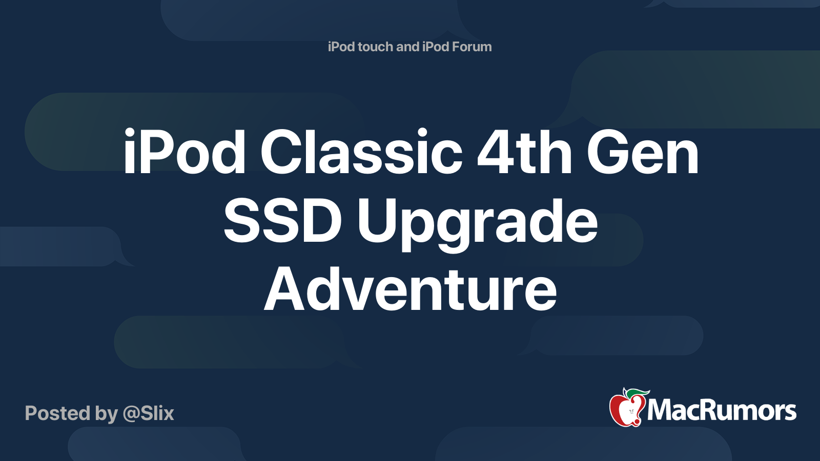 IPOD CLASSIC 4TH GEN SSD UPGRADE ADVENTURE visual data 3