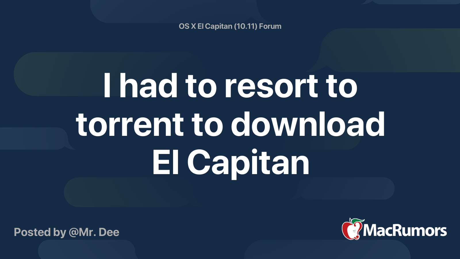 Download El Capitan Torrent