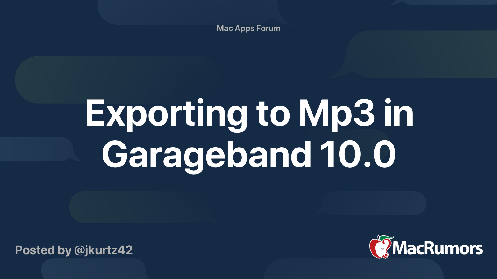 How do i convert garageband to mp3 on iphone