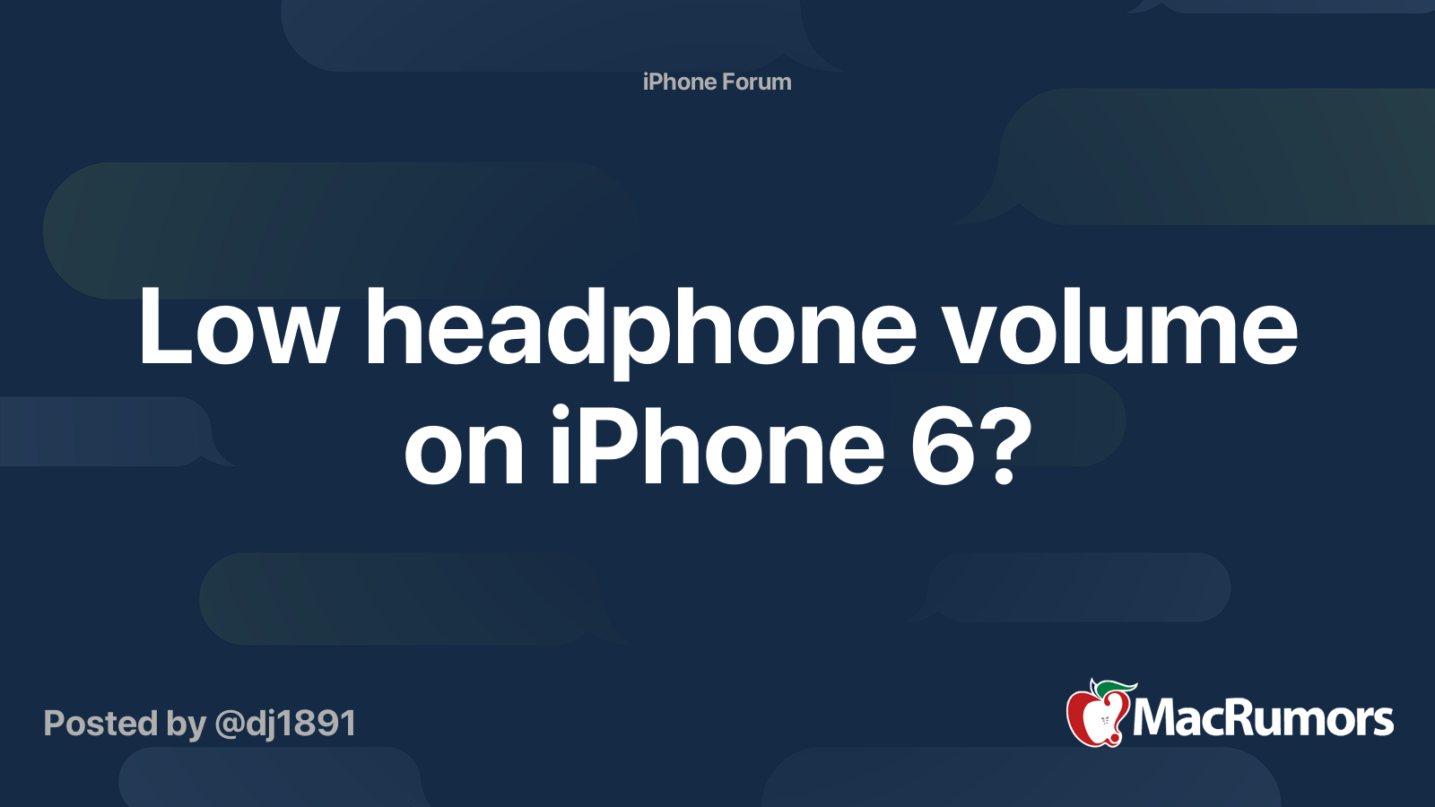 Iphone earphone volume discount low