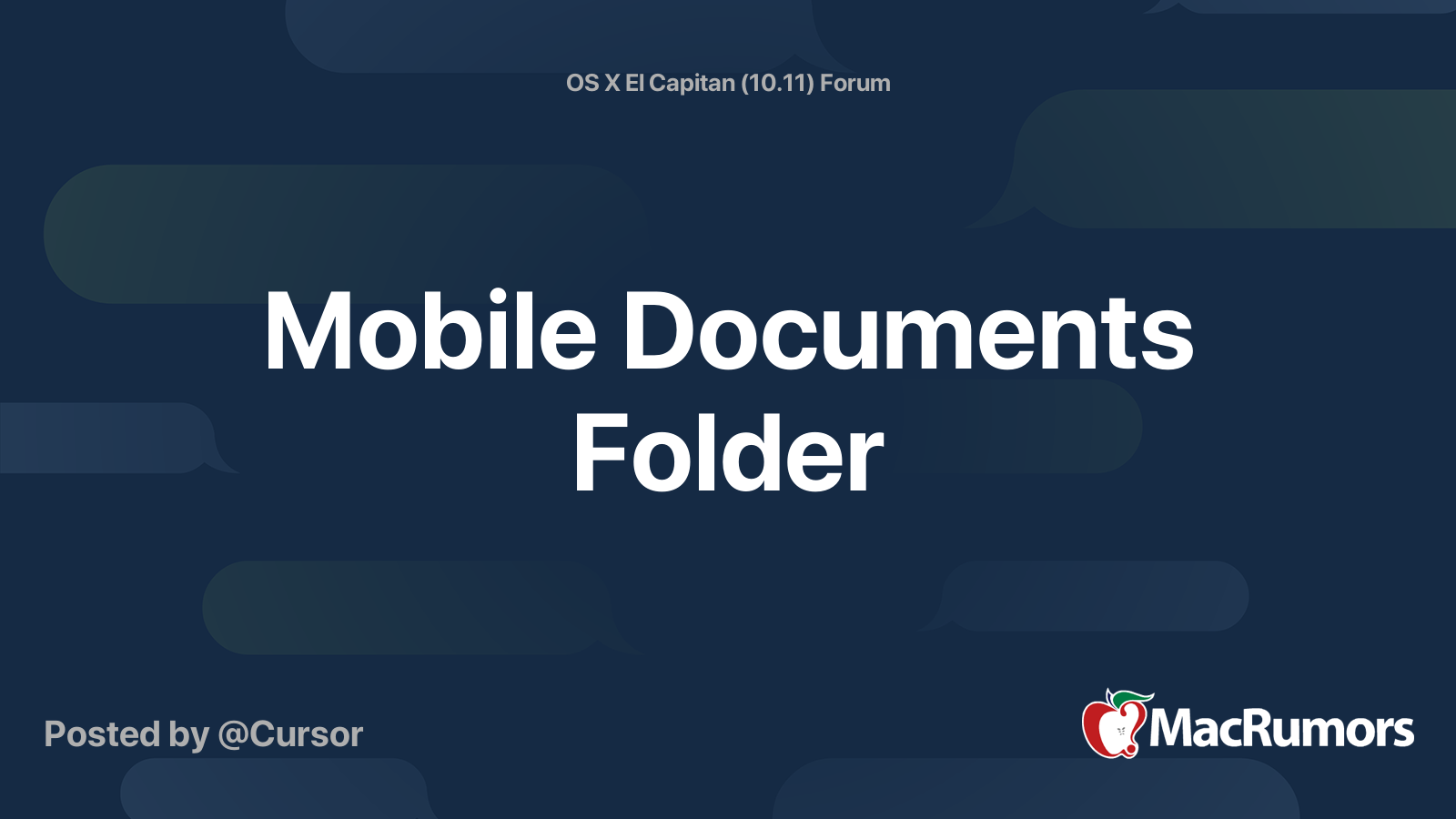 Mobile documents mac os что это