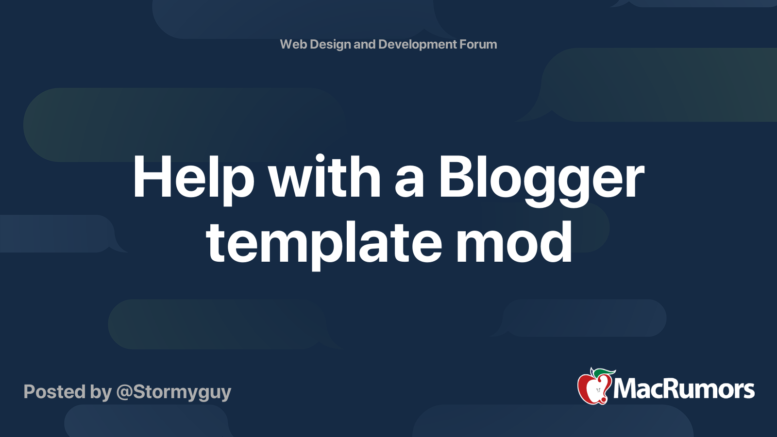 Help with a Blogger template mod | MacRumors Forums