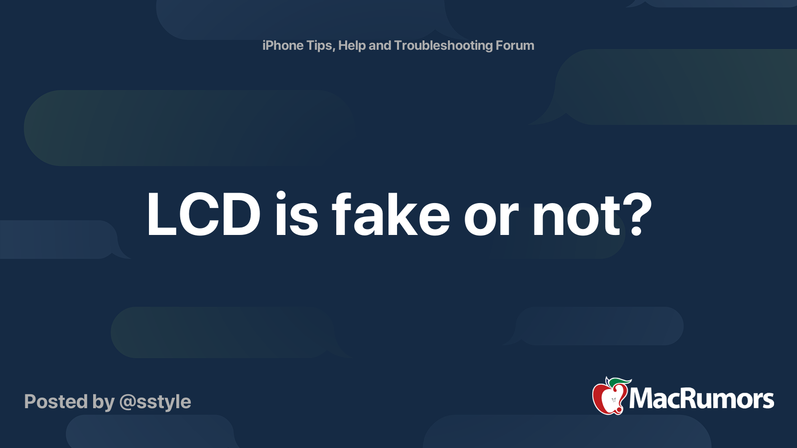 LCD is fake or not? | MacRumors Forums