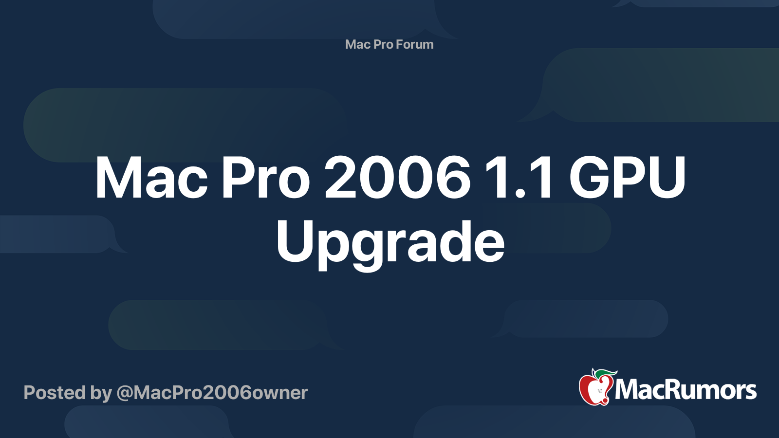 Mac Pro 06 1 1 Gpu Upgrade Macrumors Forums