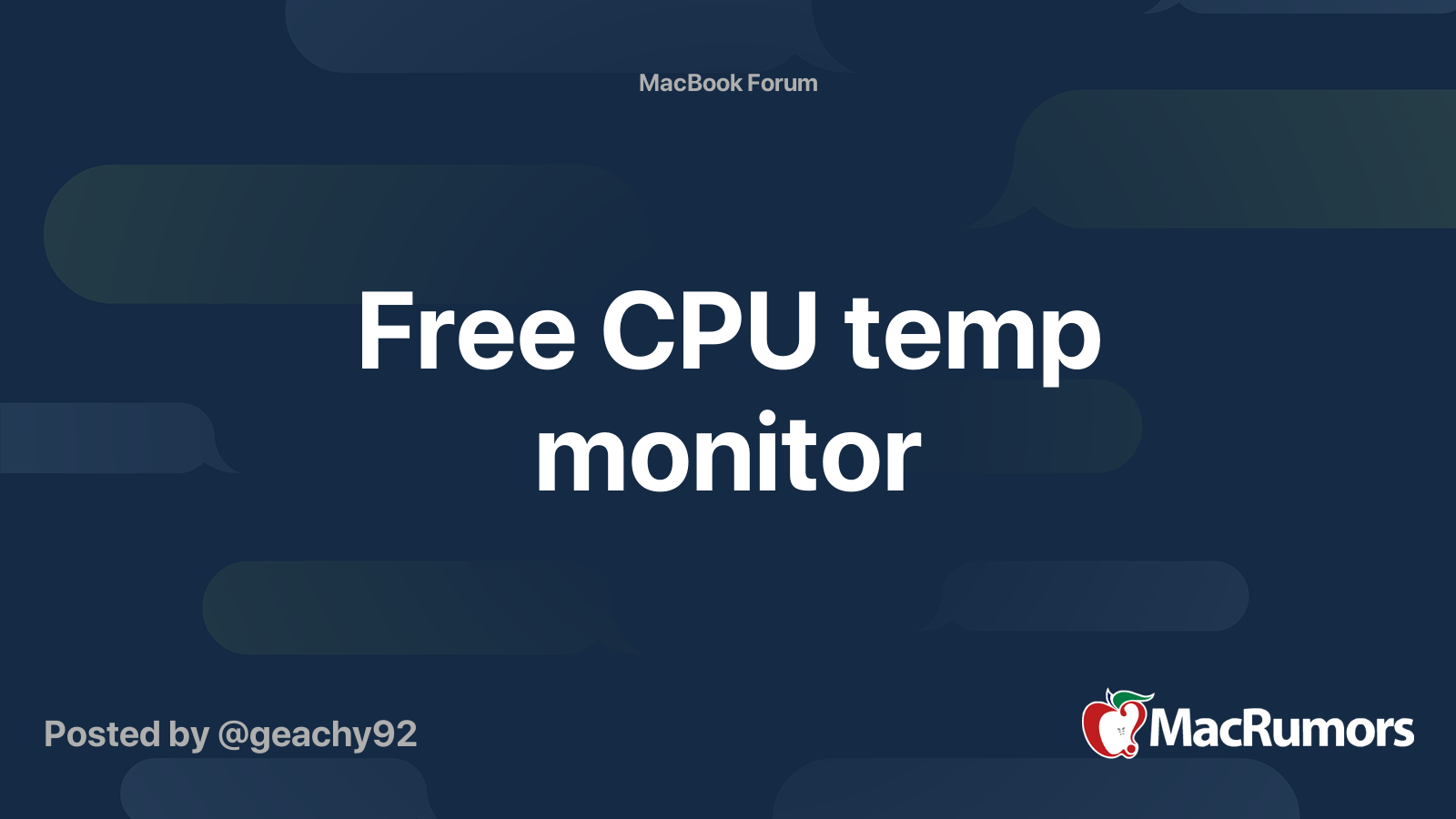 Cpu Temperature Monitor Mac Free