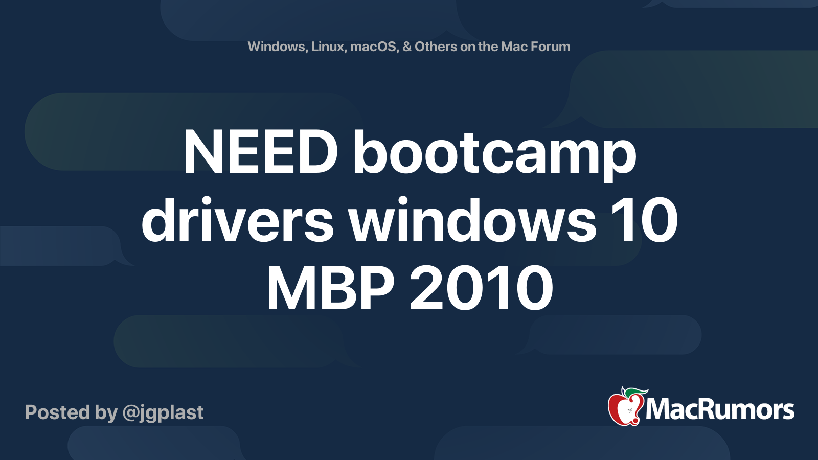 Macbook pro drivers windows 10