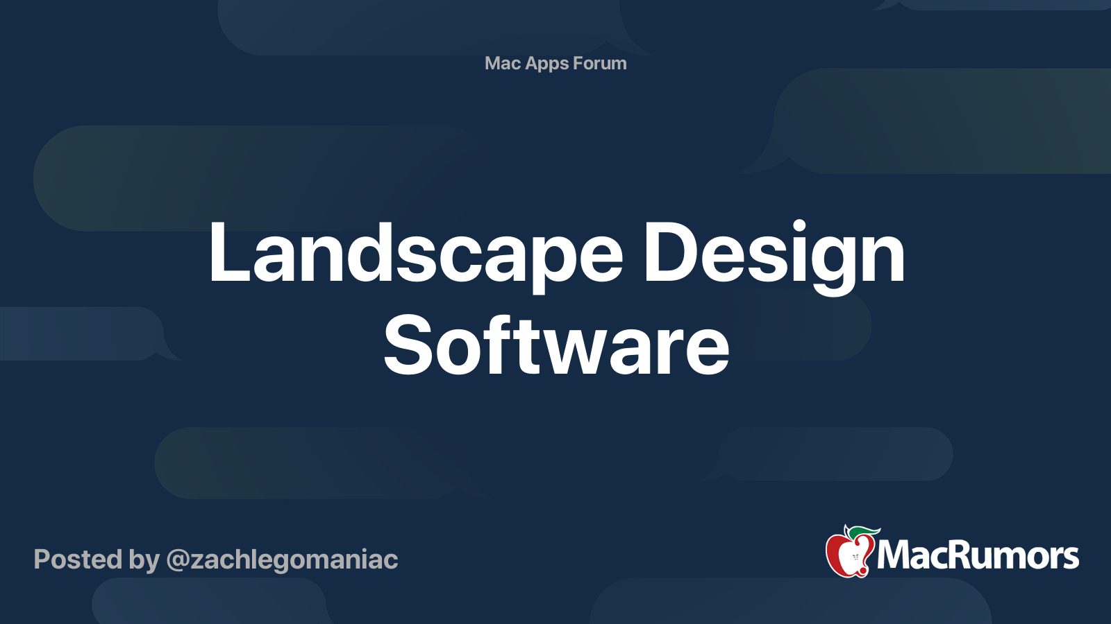 Foro de software de diseño de paisajes