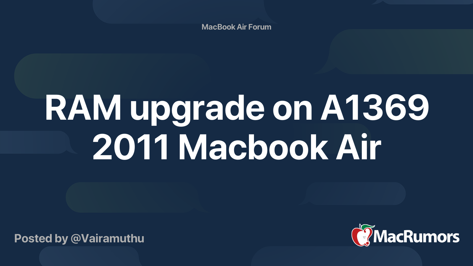 Macbook air mid on sale 2011 ram upgrade