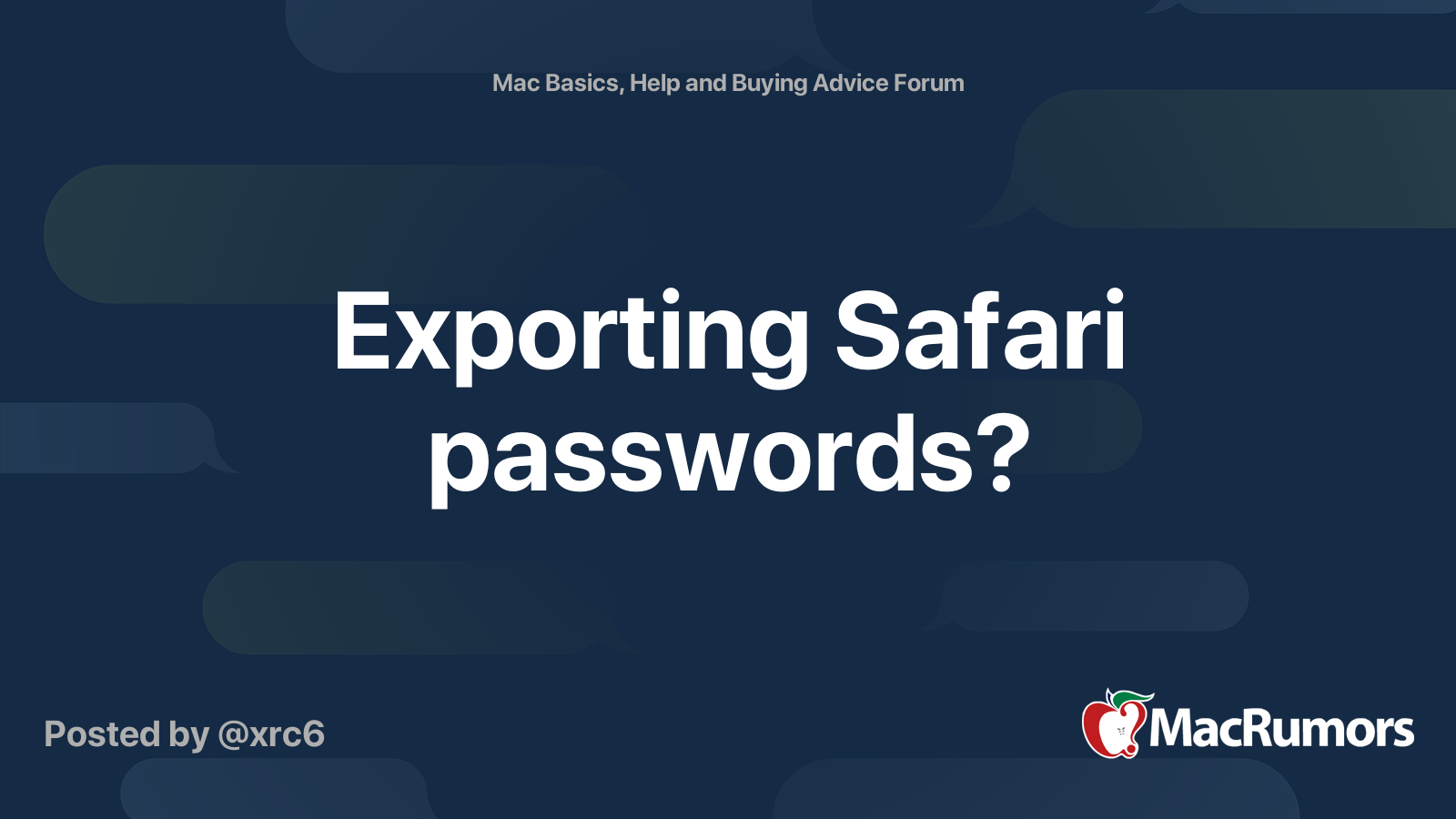 exporting-safari-passwords-macrumors-forums