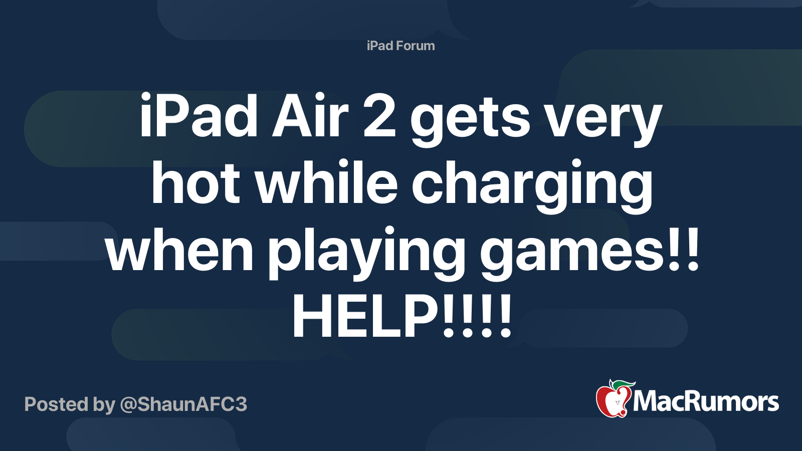 iPad Air 2 gets very hot while charging when playing games!! HELP