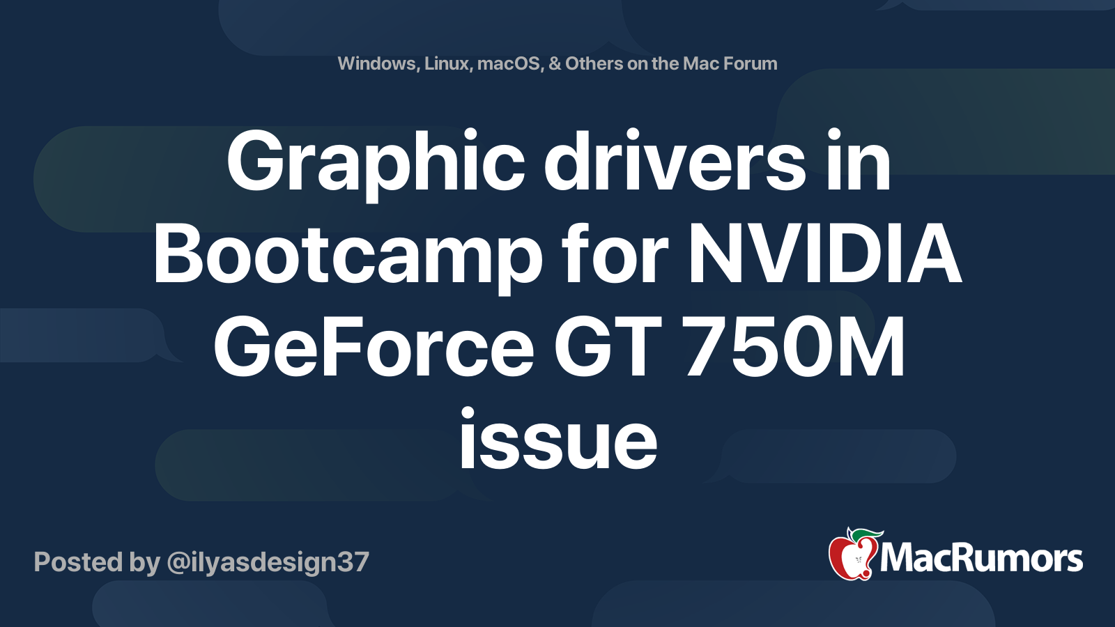 Graphic Drivers In Bootcamp For Nvidia Geforce Gt 750m Issue Macrumors Forums