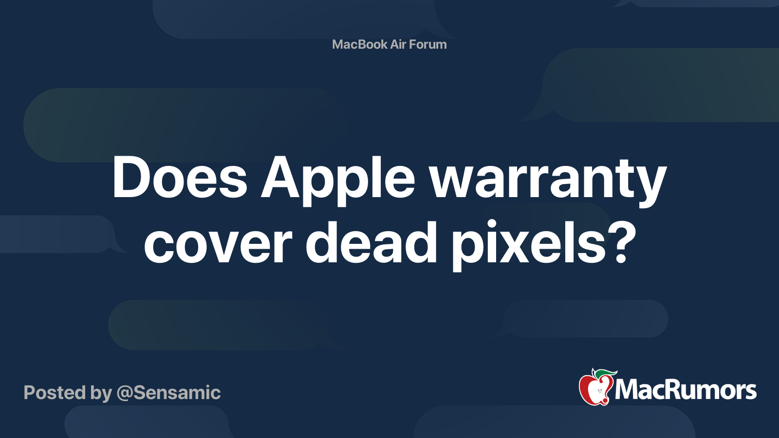 does-apple-warranty-cover-dead-pixels-macrumors-forums