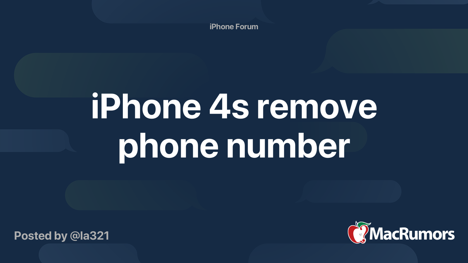 remove primary phone number from iphone